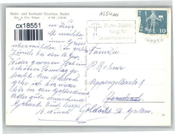 Baden AG Baden Hotel Hirschen – Bild 2