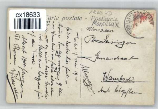 Montreux VD Montreux [Handschriftlich] – Bild 2