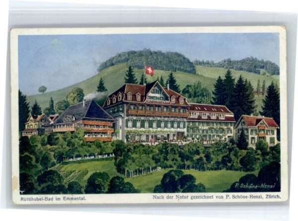Enggistein Rüttihubelbad Künstler Papierbeschädigu