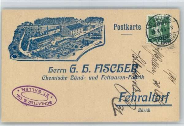 Fehraltorf Herrn G H Fischer Chemische Zünd Fettwa
