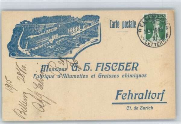 Fehraltorf Herrn G H Fischer Chemische Zünd Fettwa