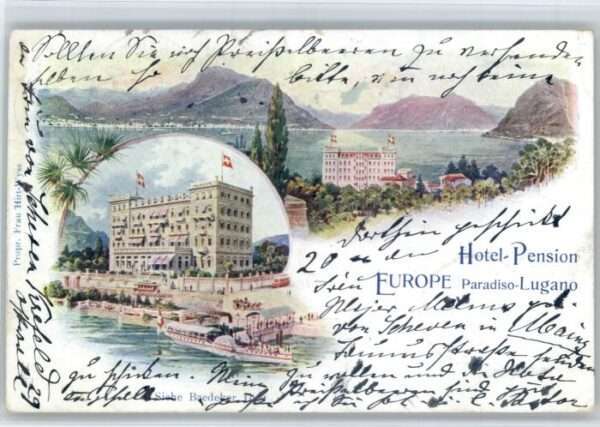 Lugano TI Lugano Hotel Pension Europe