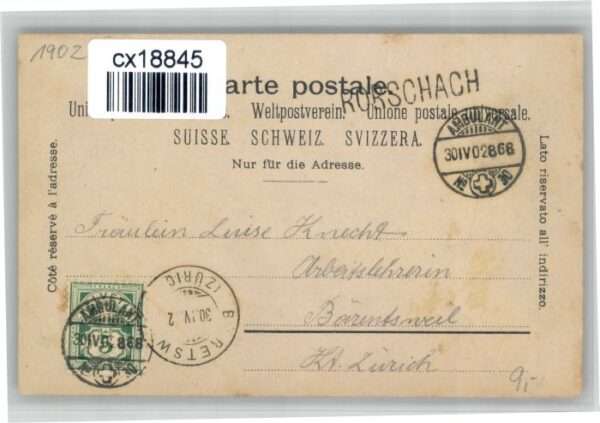 Rorschach Bodensee Rorschach Bahnhof Hafen Jakobs Brunnen – Bild 2