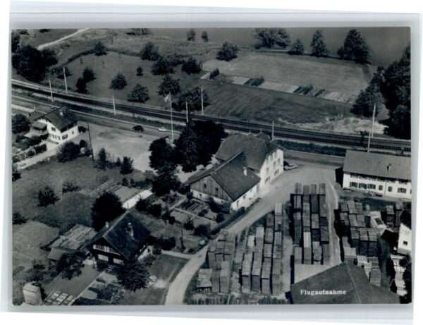 Rheinsulz Gasthaus Salmen Fliegeraufnahme