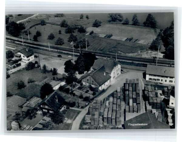 Rheinsulz Gasthaus Salmen Fliegeraufnahme