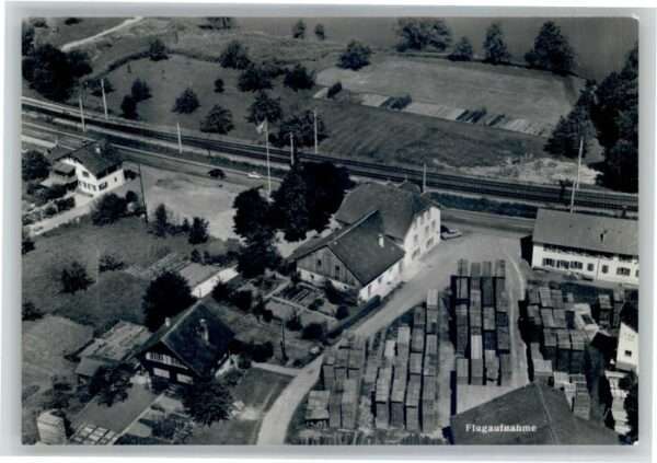 Rheinsulz Gasthaus Salmen Fliegeraufnahme
