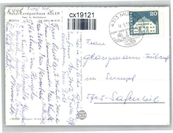 Moehlin otel Gasthaus Adler Fliegeraufnahme – Bild 2