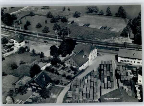 Rheinsulz Gasthaus Salmen Fliegeraufnahme