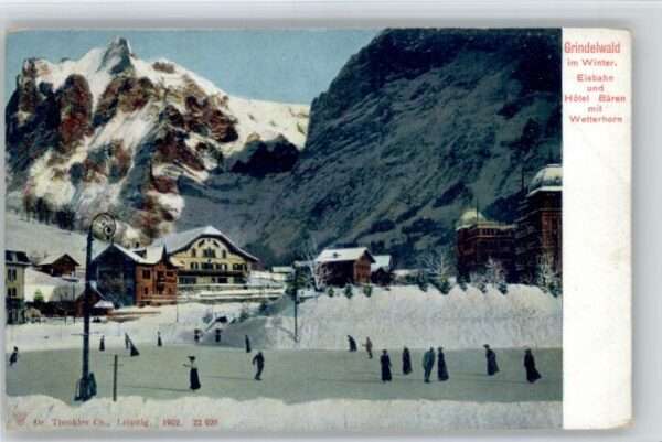 Grindelwald Eisbahn Hotel Bären Wetterhorn