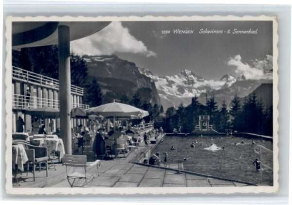 Wengen  BE Wengen Schwimm Sonnenbad