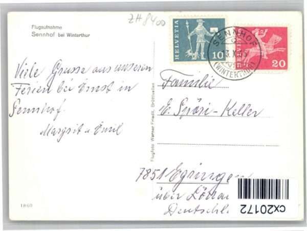 Winterthur Sennhof Fliegeraufnahme – Bild 2