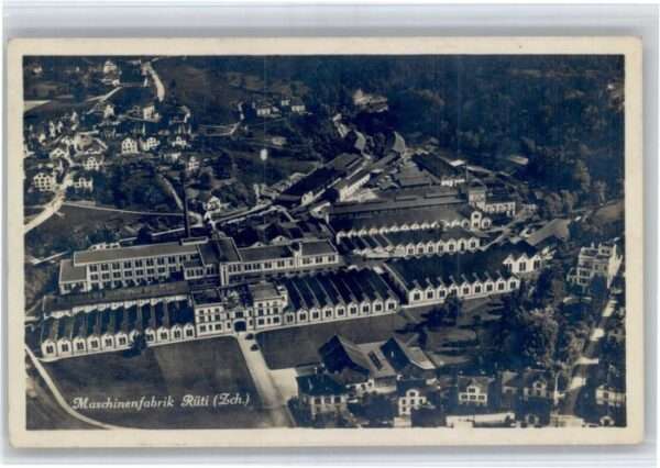 Rueti ZH Rüti Fliegeraufnahme Maschinenfabrik