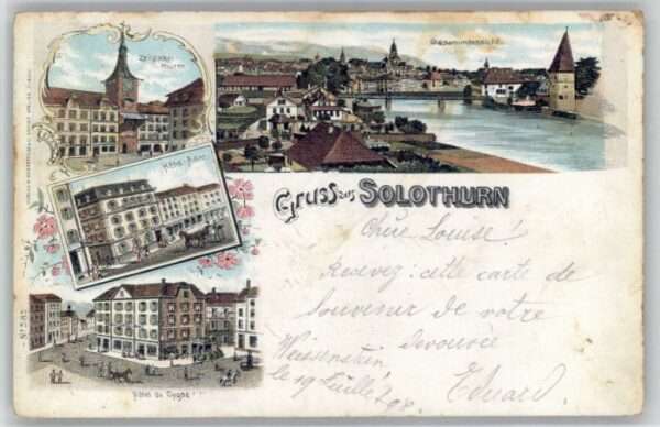 Solothurn Zeitglockenturm Hotel Adler Hotel du Cy