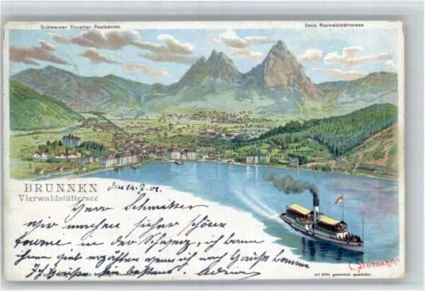 Brunnen SZ Schiff Vierwaldstättersee