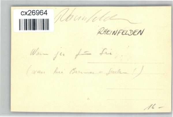 Rheinfelden AG Rheinfelden [Handschriftlich] – Bild 2