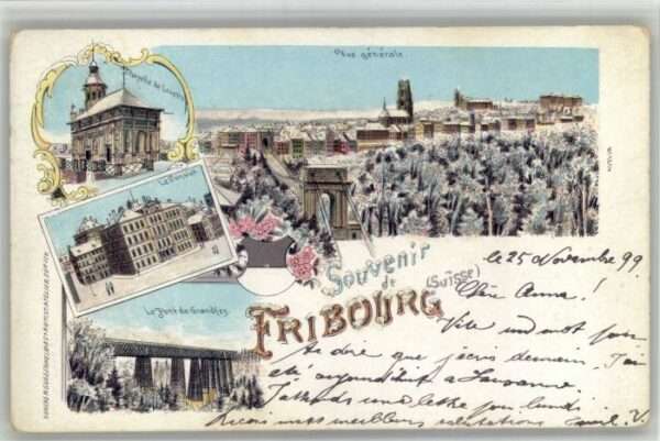 Fribourg FR Fribourg Kapelle Loretto Convict Pont G