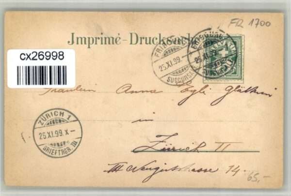 Fribourg FR Fribourg Kapelle Loretto Convict Pont G – Bild 2