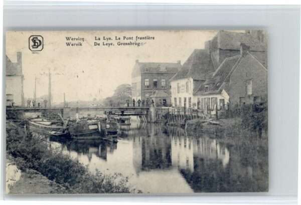 Wervik La Lys Le Pont frontiere Grensburg Brüc
