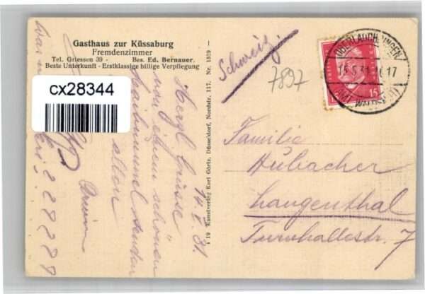 Griessen Klettgau Gasthaus zur Küssaburg – Bild 2