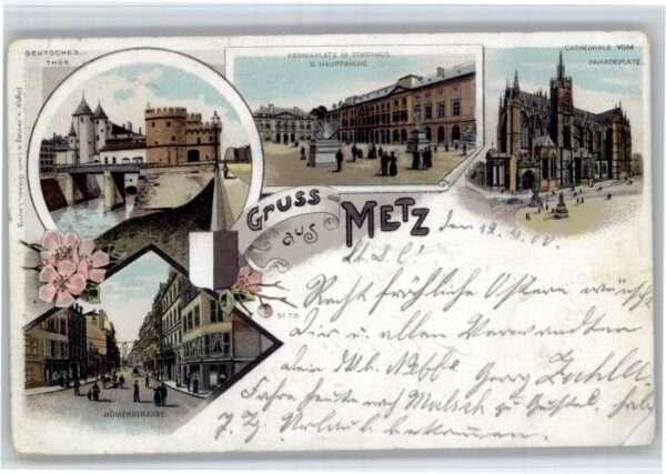 Metz  57 Moselle Metz Deutsches Tor Paradeplatz Stadthau