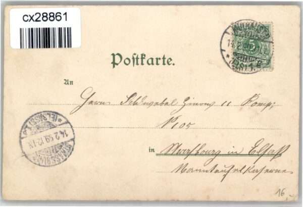 Muelhausen Elsass athaus Theater Kaiser Wilhelm Kaserne B – Bild 2