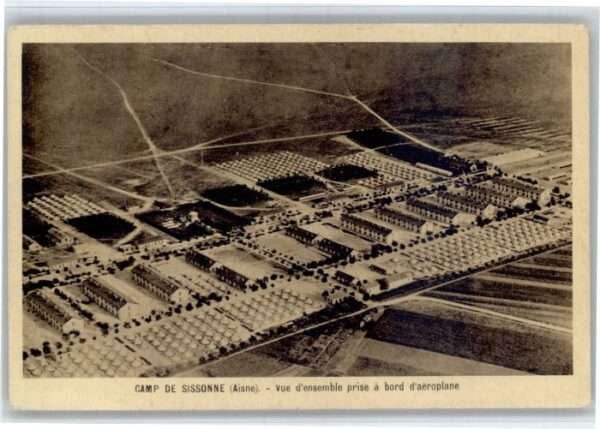 Soissons Camp Sissonne Aisne Fliegeraufnahme