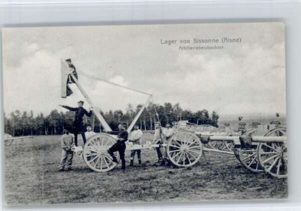 Sissonne Aisne Lager Artilleriebeobachter Soldat