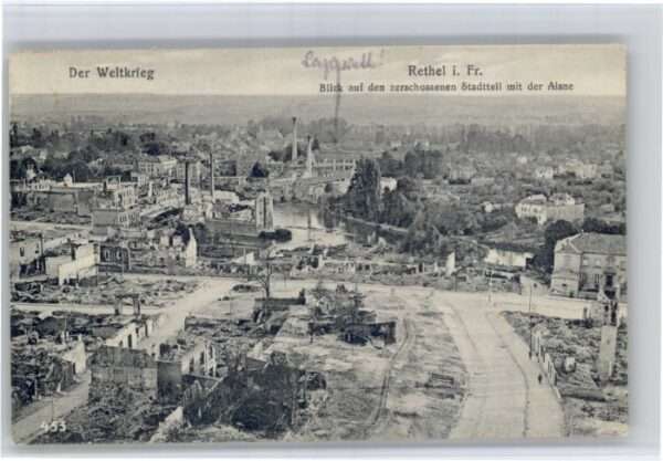 Rethel Ardennes Rethel Aisne Zerstörung