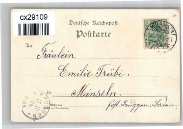 Muelhausen Elsass alvatorplatz Bollwerk Kirche Markt Mark – Bild 2