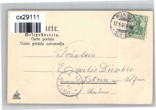 Muelhausen Elsass trassenbahn Mulhouse Bollwerk Wappen Pr – Bild 2