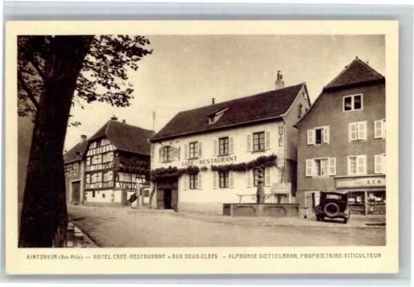 Kintzheim Elsass Hotel Cafe Restaurant Aux Deux-C