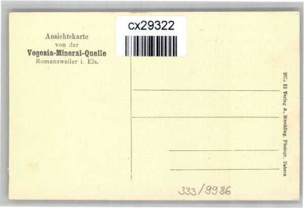 Romansweiler Elsass Vogesia-Mineral-Quelle Flaschenh – Bild 2