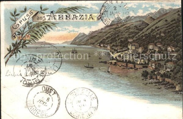 Opatija Abbazia Litho