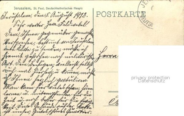 Jerusalem Yerushalayim St. Paul Deutschkatholisches Hospiz Lit – Bild 2