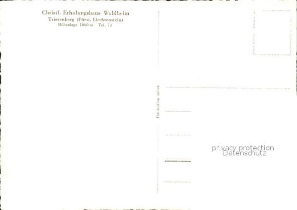 Triesenberg Christl. Erholungshaus Waldheim – Bild 2