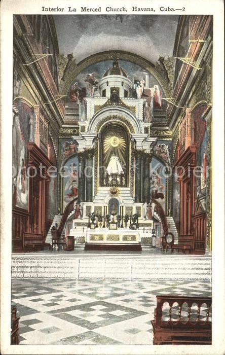 Havana Habana Interior La Merced Church