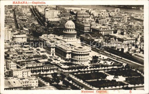 Habana Havana Capitolio National Capitol aerial view