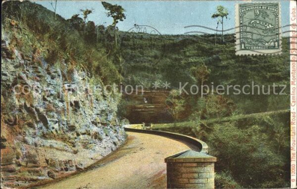 Santiago de Cuba Camino Montanoso Mountain Road Stempel