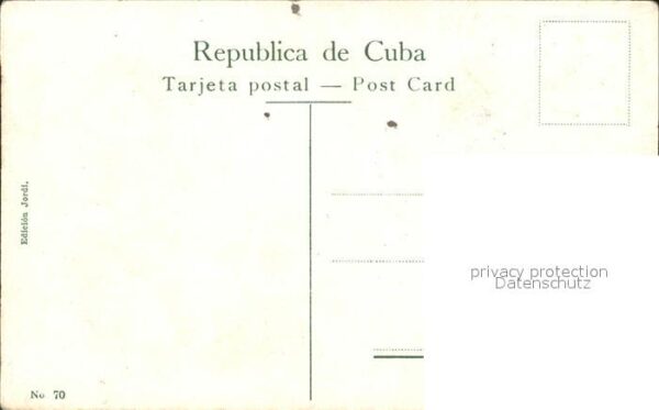 Cuba Cuba Paisaje Cuban Landscape Stempel auf AK – Bild 2