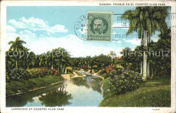 Habana Havana Paisaje en el Country Club Park Stempel