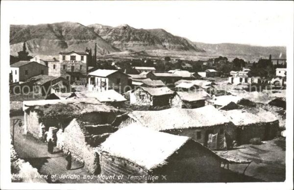 Jericho Israel General view and Mount of Temptation