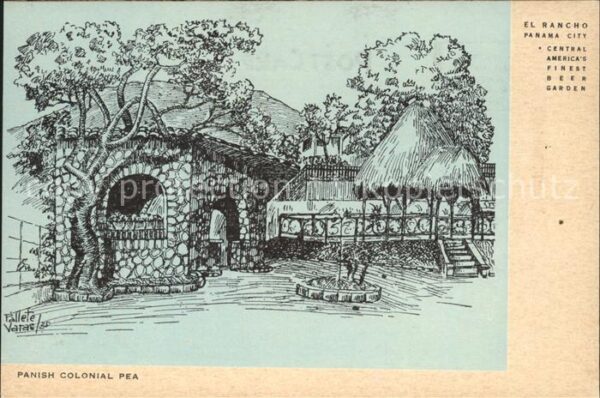 Panama City Panama El Rancho Brauerei Künstlerkarte