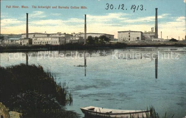 Fall River Massachusetts Arkwright and Barnaby Cotton Mills