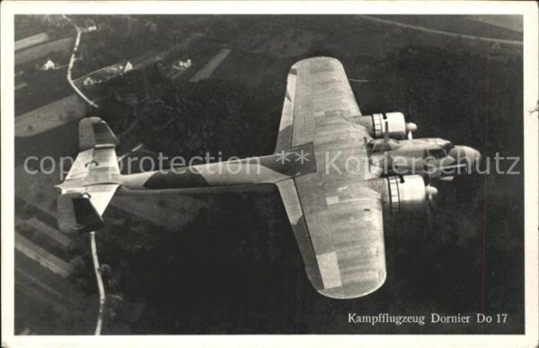 Flugzeuge WK2 Kampfflugzeug Dornier Do 17