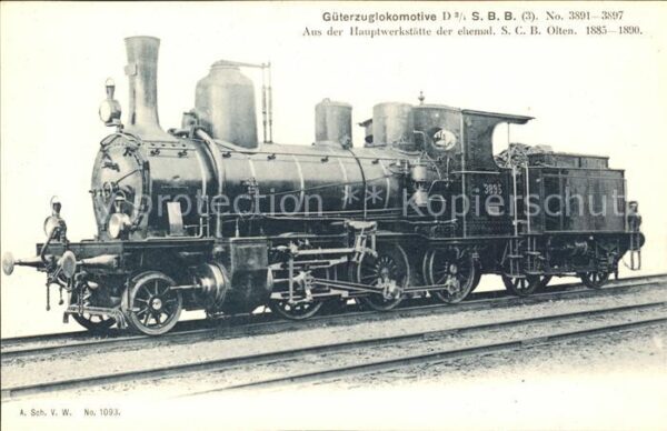 Lokomotive Güterzuglokomotive SBB No. 3895 SCB Olt