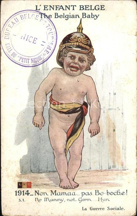 Politik Satire Enfant Belge Pickelhaube