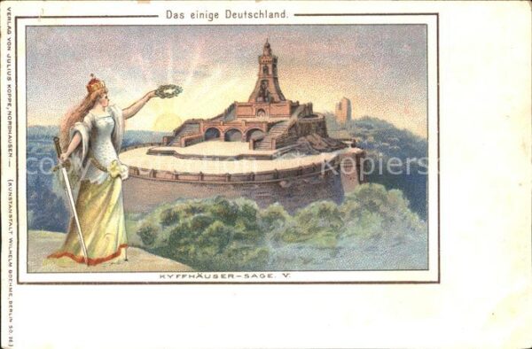 Germania Kyffhäuser-Sage Litho