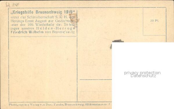 Adel Braunschweig Herzog Ernst August Erbprinz Kriegshilf – Bild 2
