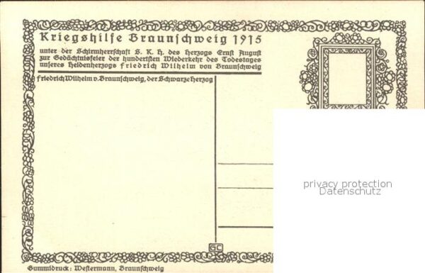 Adel Braunschweig Friedrich Wilhelm 100. Todestag Quatreb – Bild 2