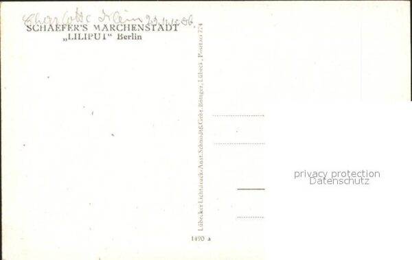 Kuriosum Liliput Schaefer's Märchenstadt Berlin – Bild 2